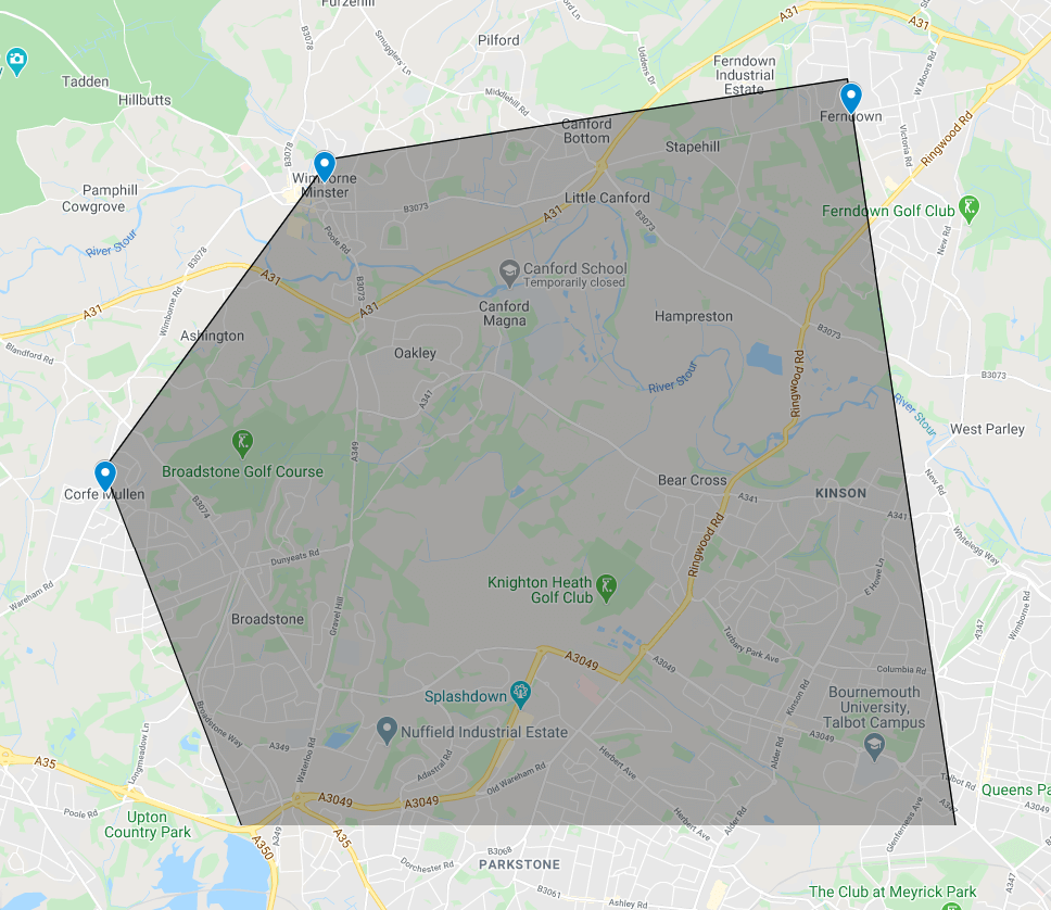 Areas Covered